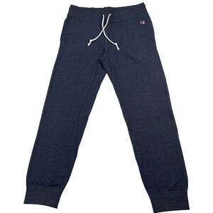 New Champion Men US XL Navy Blue Gym Pants Sport Comfy Joggers Side Pockets